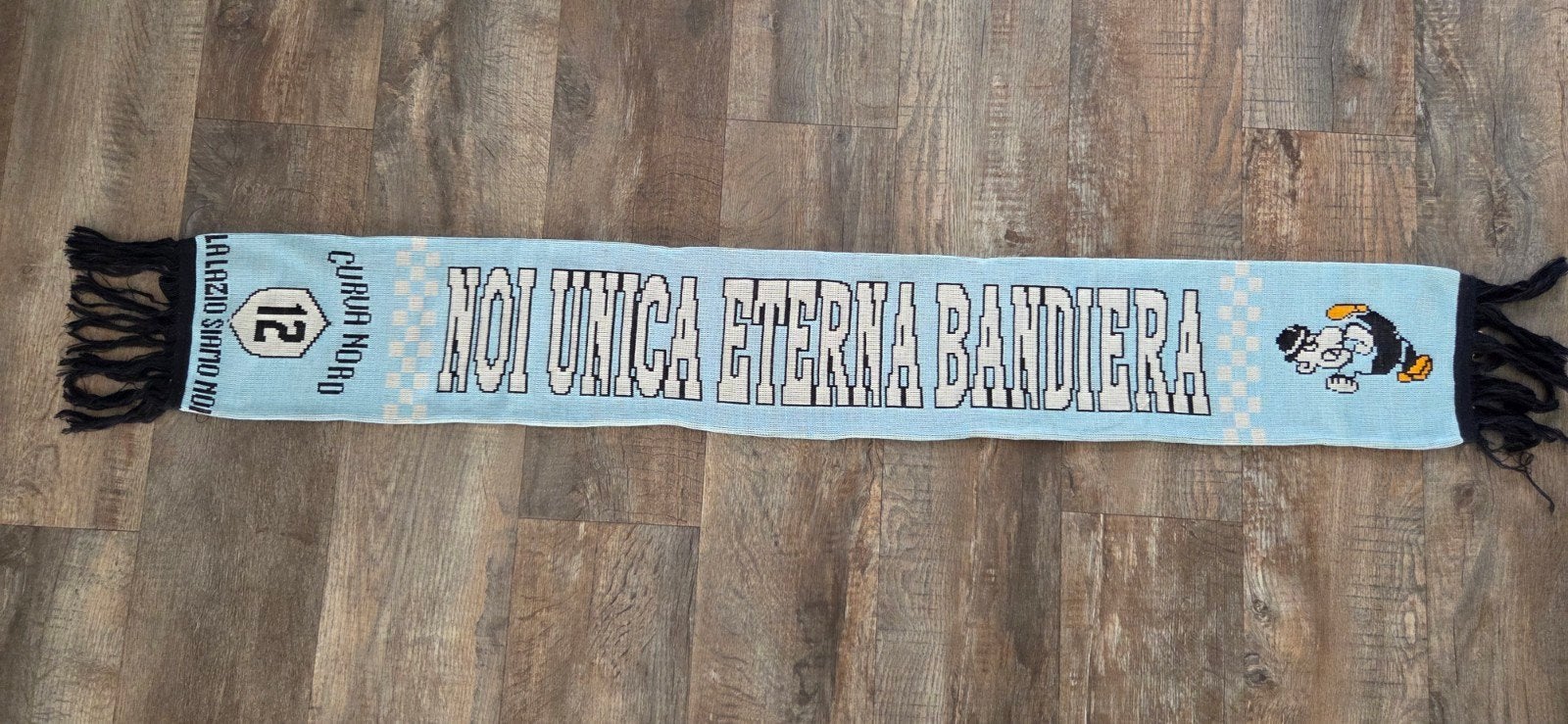 Sjaal SS Lazio, Ophalen of Verzenden, Zo goed als nieuw, Buitenlandse clubs, Vaantje of Sjaal