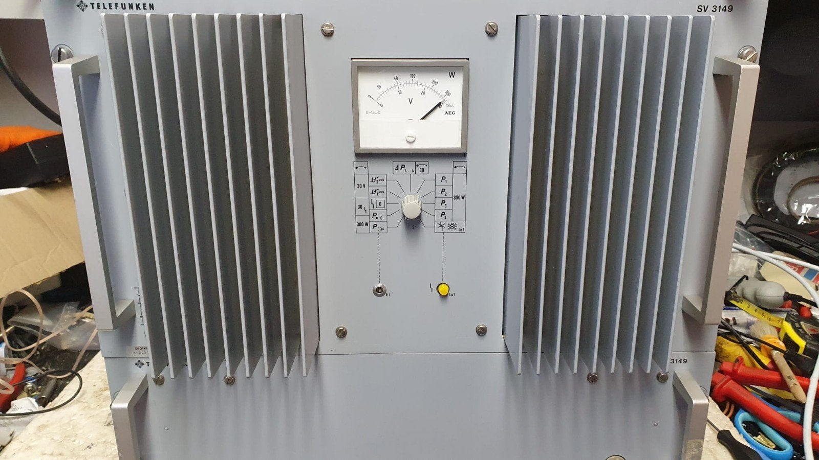 AEG Telefunken 300W FM Eindtrap, 120 watt of meer, Ophalen, Overige merken, Gebruikt