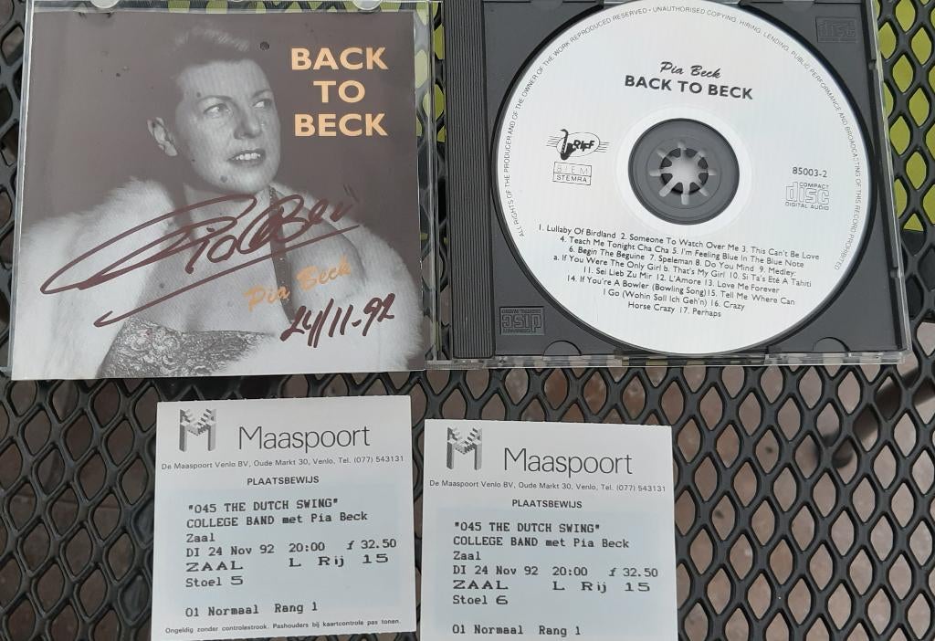Pia Beck - Back To Beck -, Cd's en Dvd's, Ophalen of Verzenden, 1980 tot heden, Gebruikt, Jazz