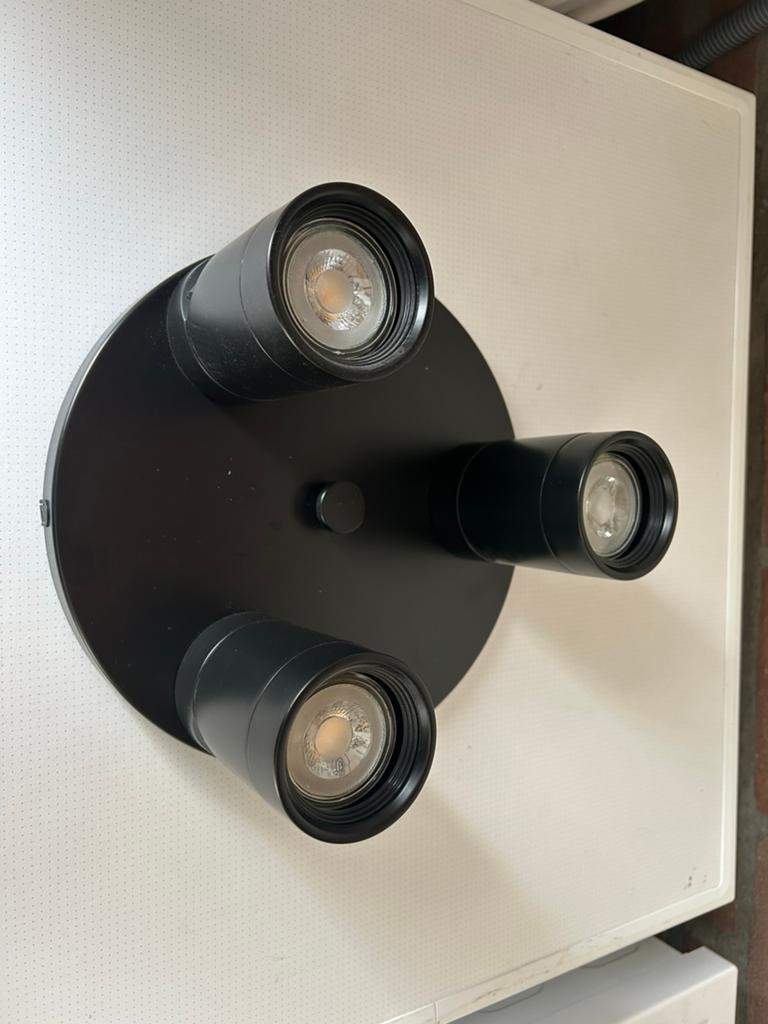 Plafonnière, Ophalen, Zo goed als nieuw, Metaal of Aluminium