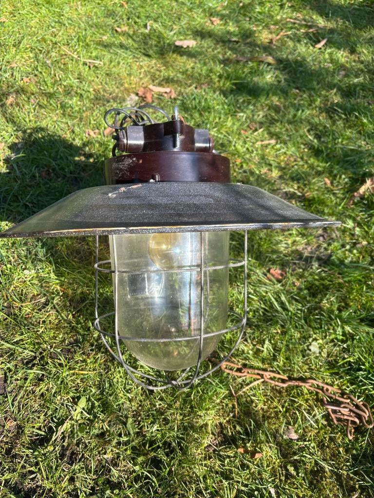 Brocante Bully buitenlamp / stallamp, Ophalen of Verzenden