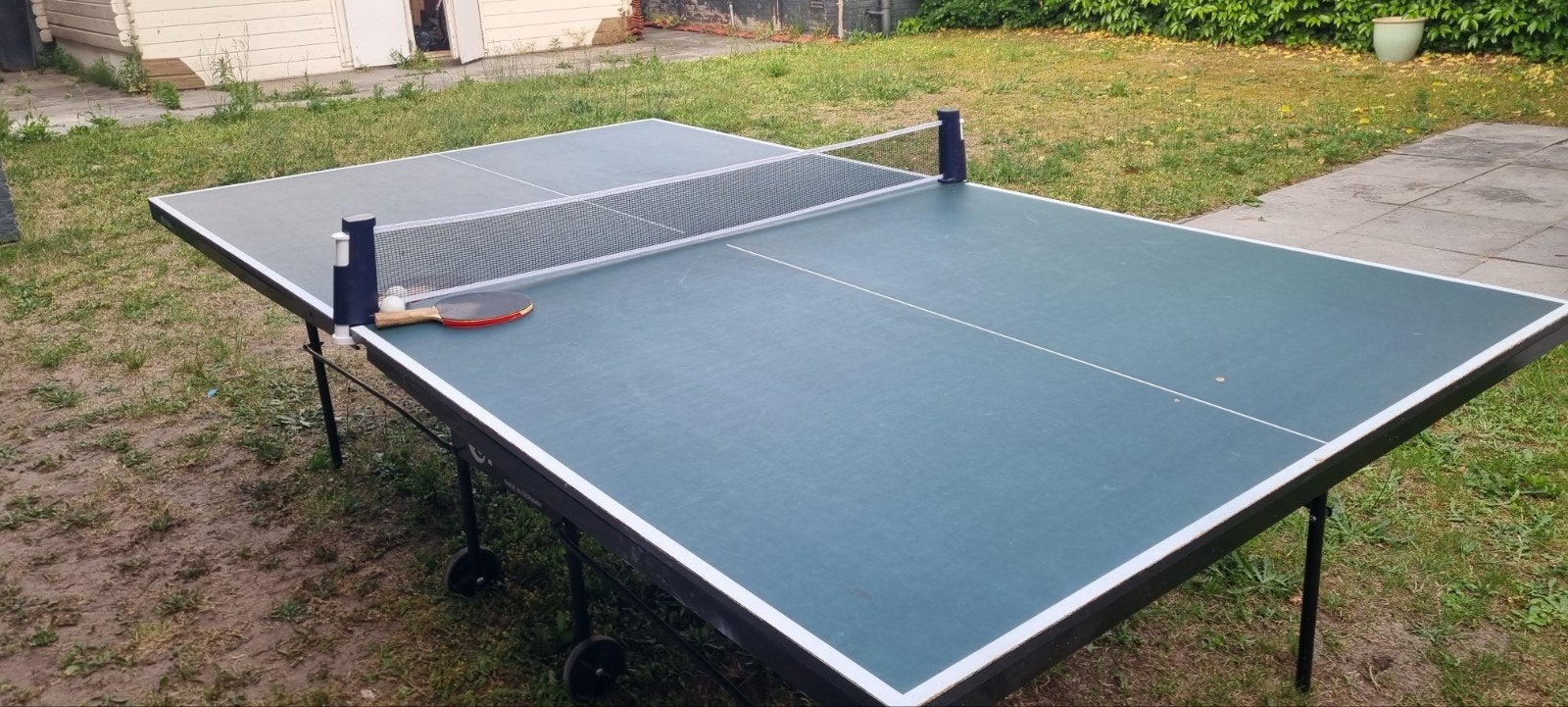 Sponeta Tafeltennistafel Outdoor - Gebruikt, Ophalen of Verzenden, Gebruikt, Verrijdbaar