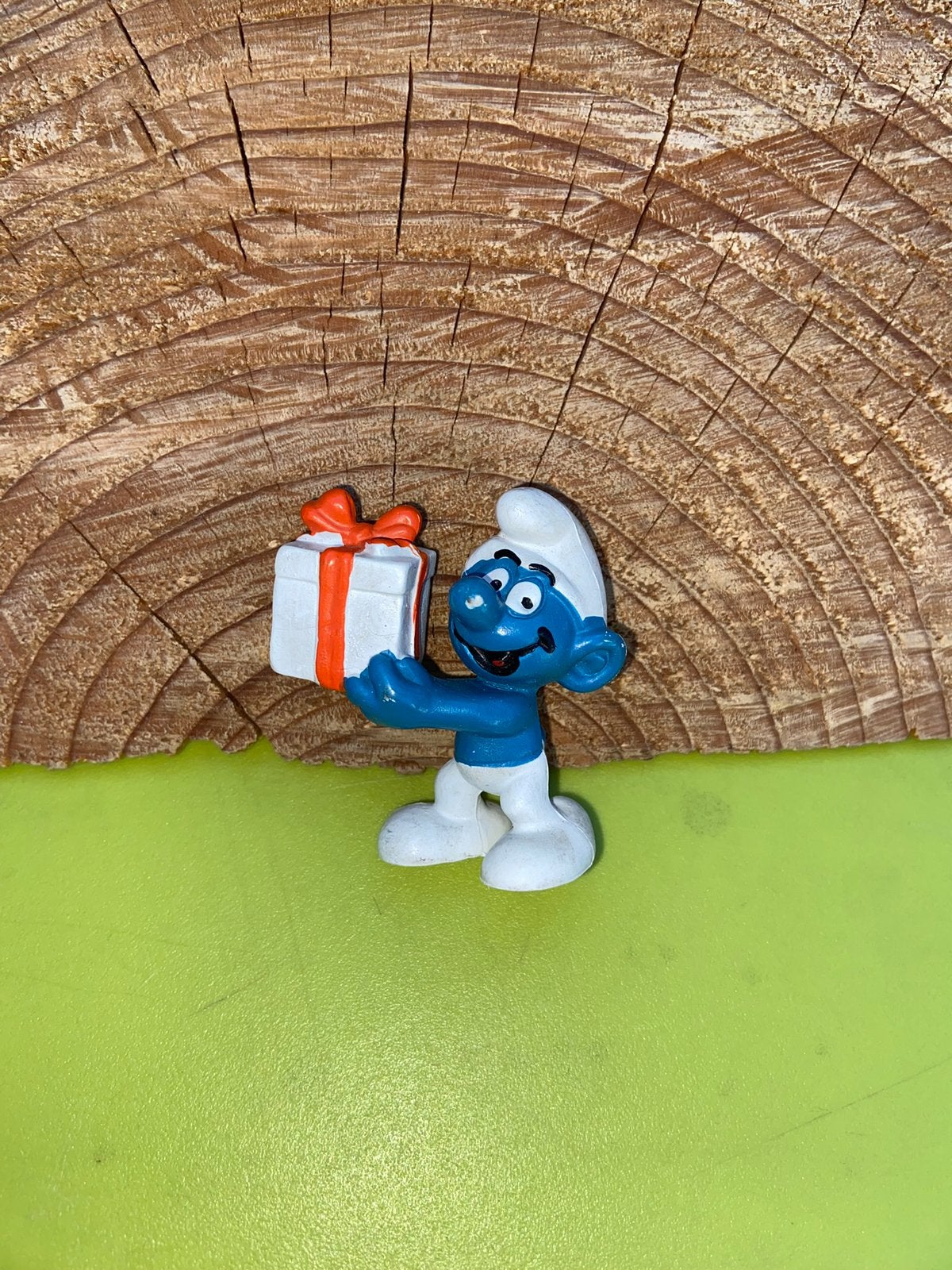 Smurfen smurf met kado, Verzamelen, Ophalen of Verzenden, Gebruikt, Verschillende Smurfen