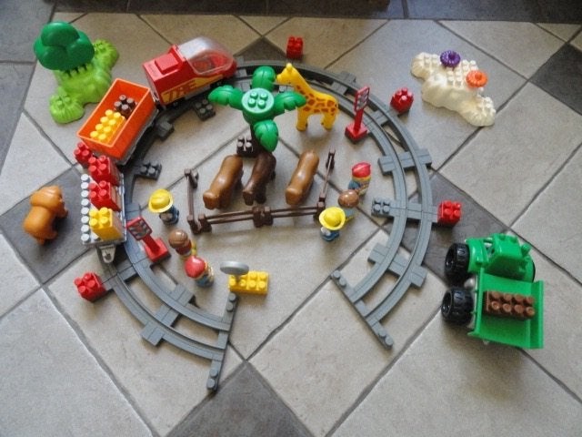 Ecoiffier Abrick Trein Bouwblokkenset, Verzenden, Gebruikt, Jongen of Meisje