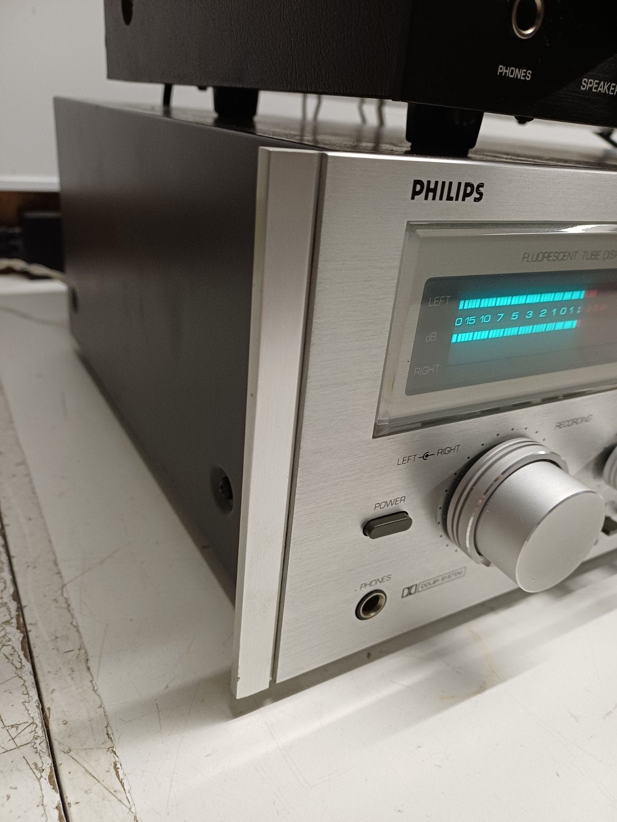 Philips N5546 Hifi Cassettedeck - Zeldzaam & Perfect Werkend, Ophalen of Verzenden, Enkel, Philips, Tape counter