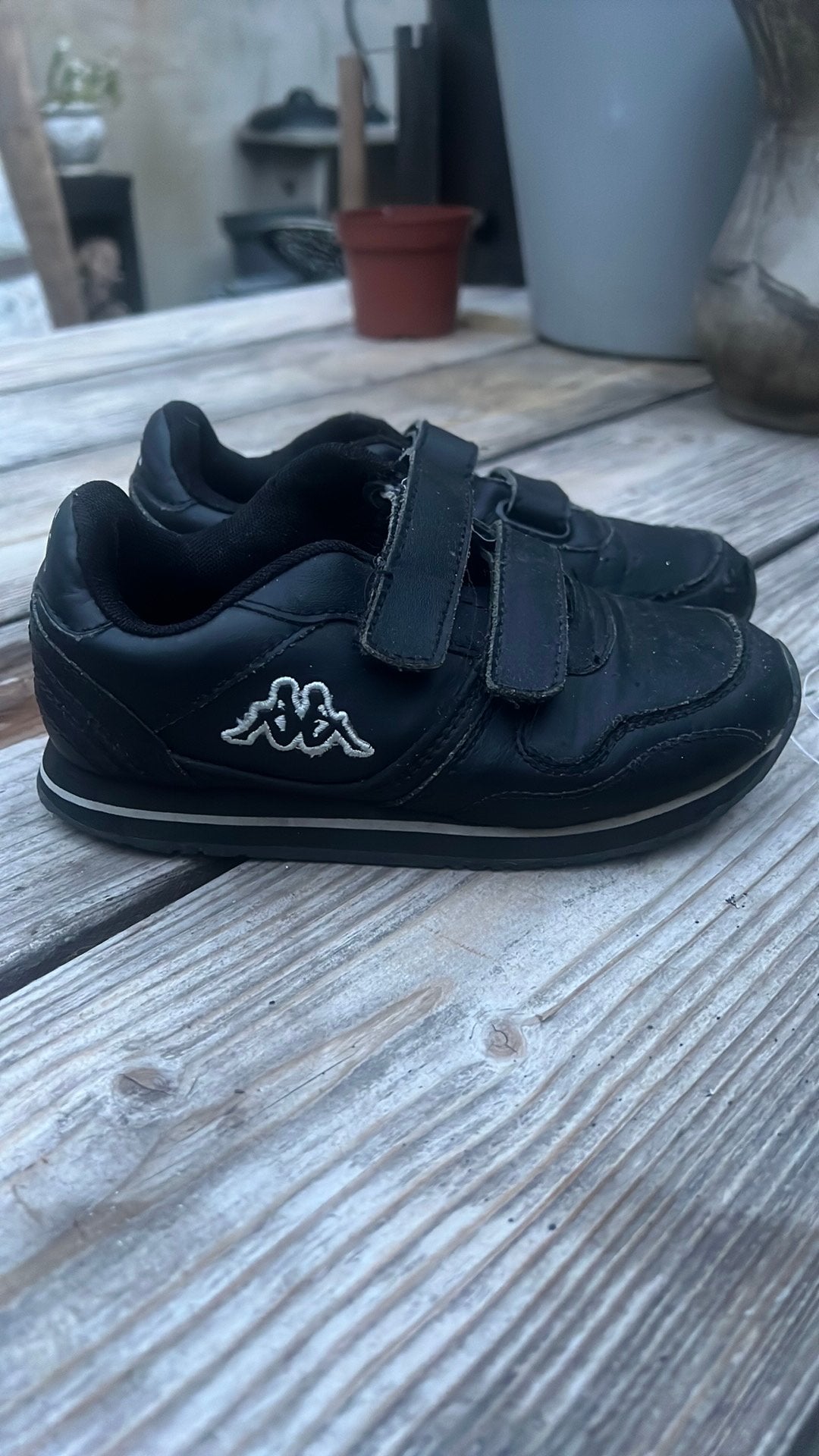 zwarte Kappa sneakers 31.5, Kinderen en Baby's, Babykleding | Schoentjes en Sokjes, C, Jongetje of Meisje, C, Ophalen of Verzenden