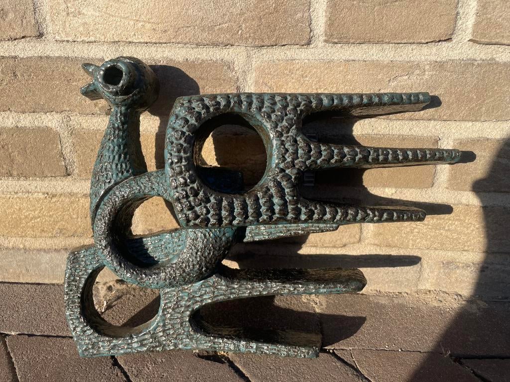 CentEuropean/British Brutalist Studio Pottery wall sculpture, Ophalen of Verzenden