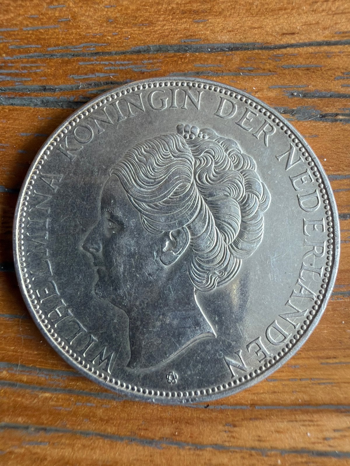2 1/2 gulden 1938 grof haar, Ophalen of Verzenden, Overige landen