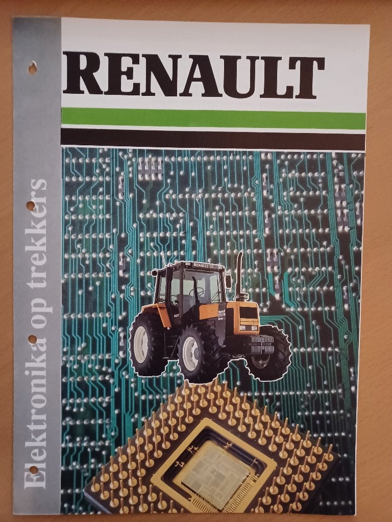 Folder Renault elektronika op trekkers, Ophalen of Verzenden, Gelezen, Tractor en Landbouw