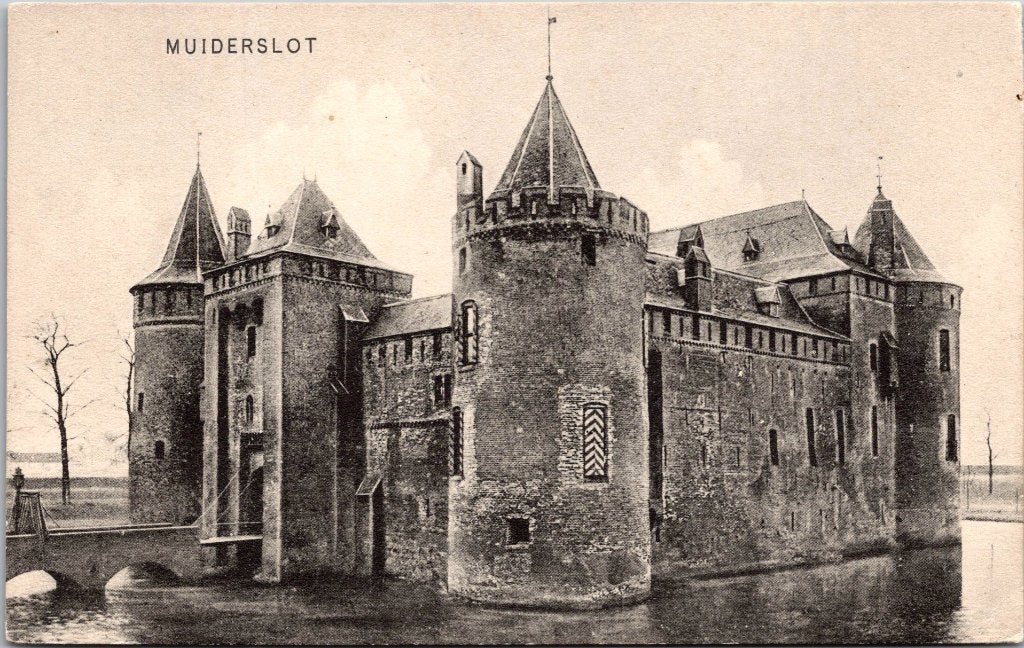 Kasteel Muiderslot in Muiden - 8 antieke ansichtkaarten V