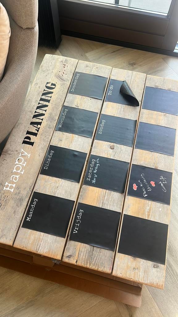 Weekplanner hout gratis, Huis en Inrichting, Ophalen, Zo goed als nieuw