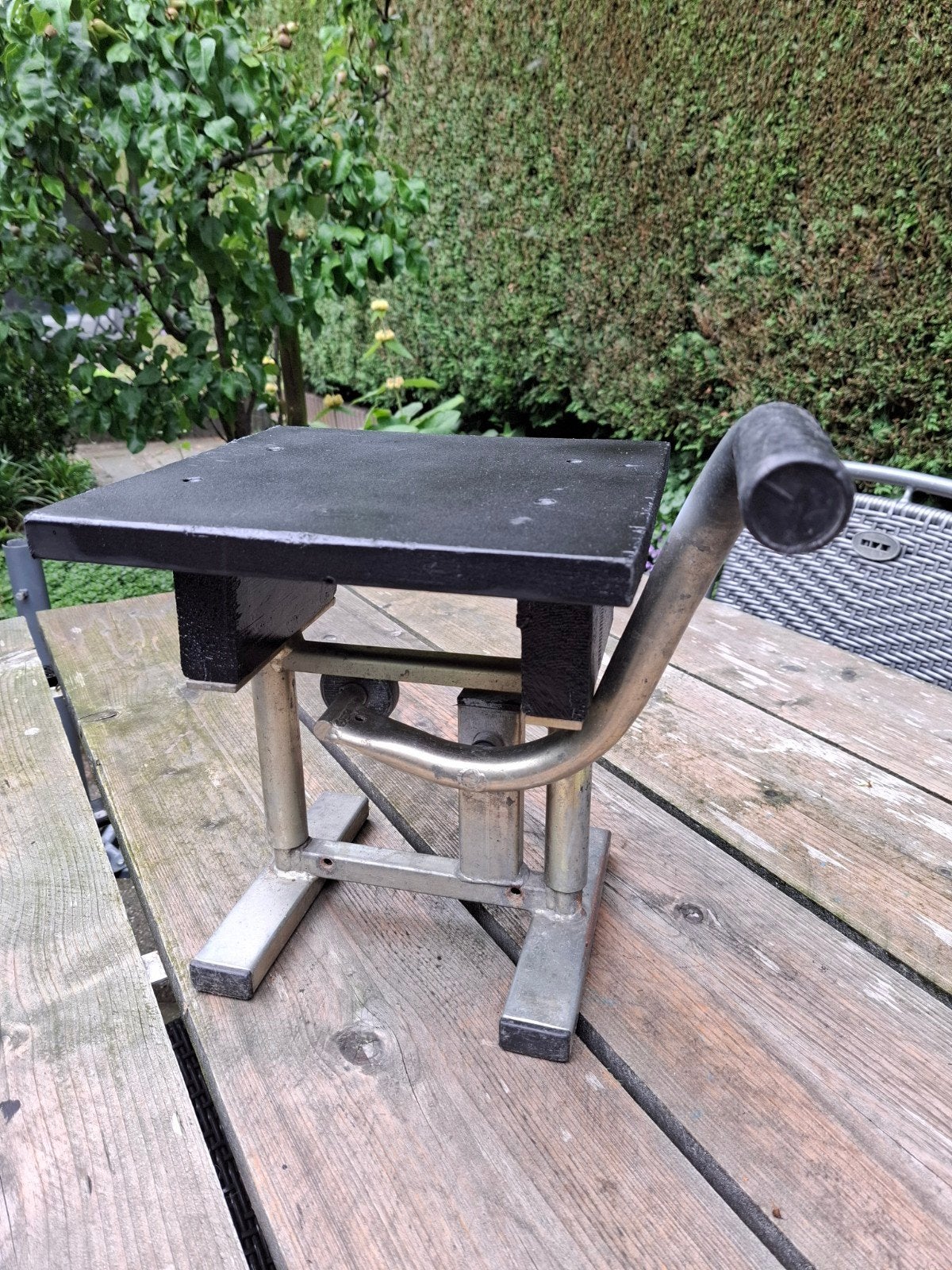 Crossmotor trapbok, Ophalen