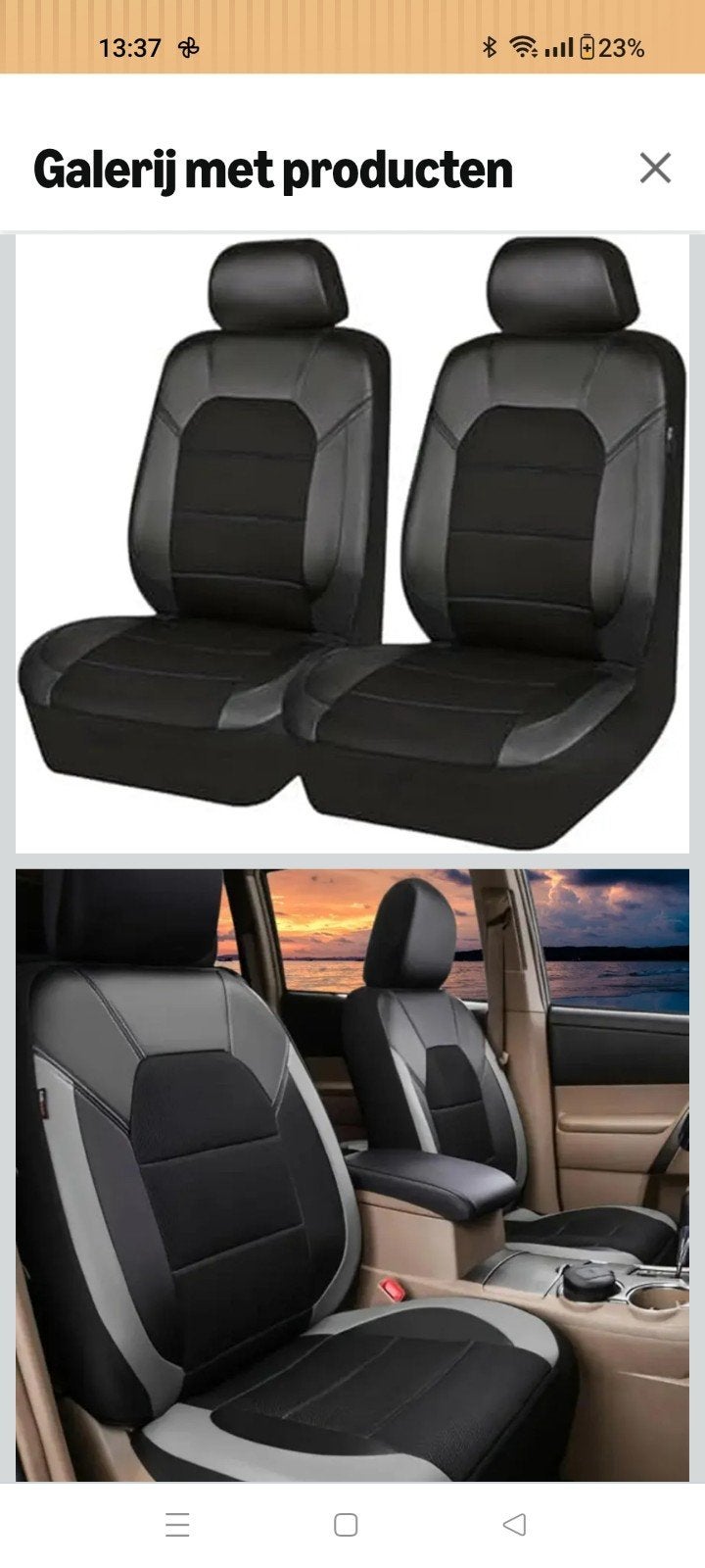 2x Stoelhoes eco leer voorstoelen Bipper/Nemo/Fiorino, Ophalen of Verzenden, Nieuw, Overige automerken