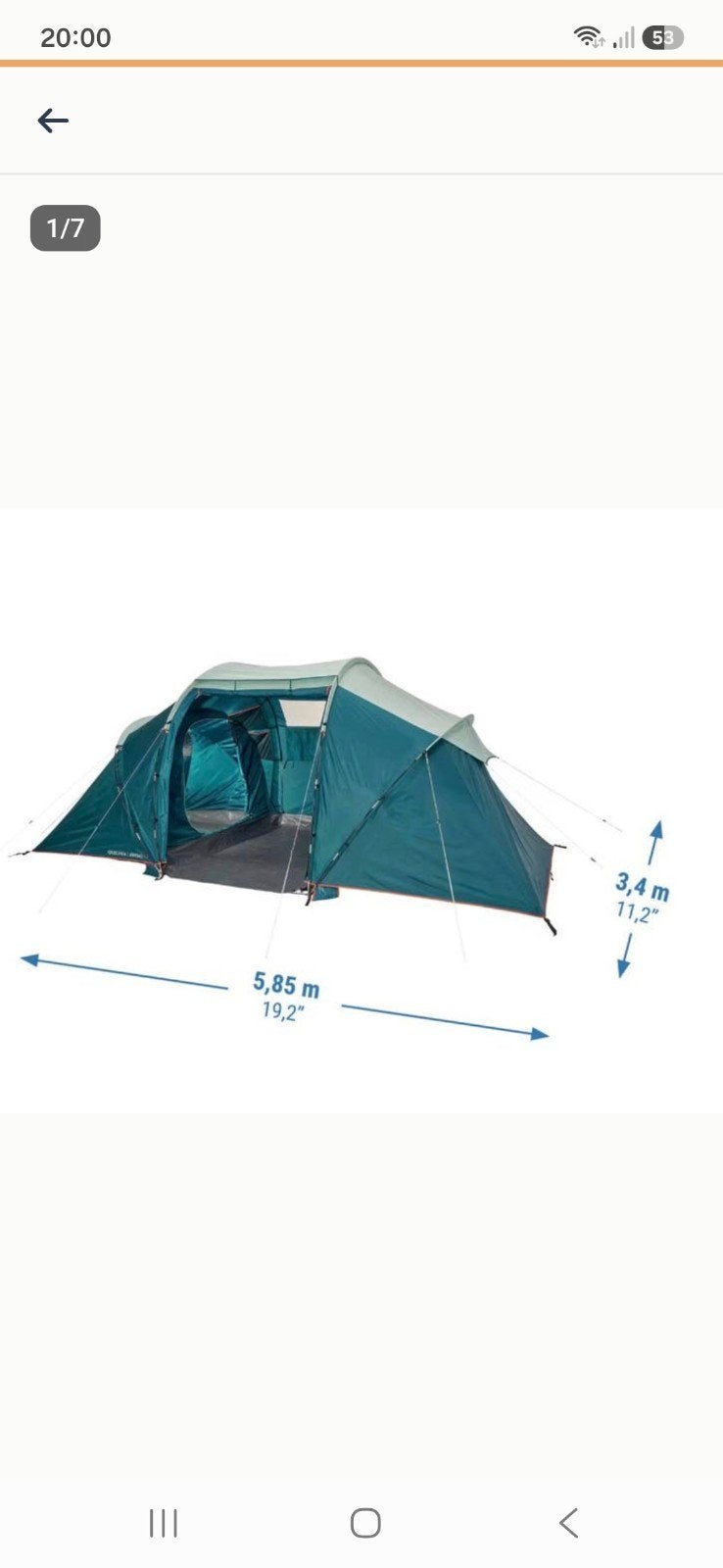 NIEUW! Quechua Arpenaz 4.2 familietent - 4 personen, Ophalen
