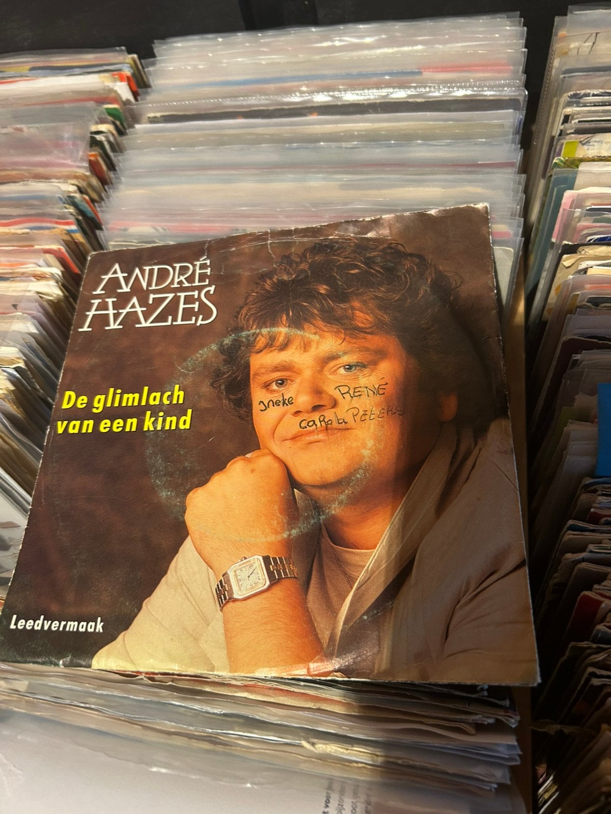 André Hazes - De Glimlach Van Een Kind (Vinyl Single), Cd's en Dvd's, Vinyl Singles, Gebruikt, Originele persing, 7 inch, Ophalen of Verzenden