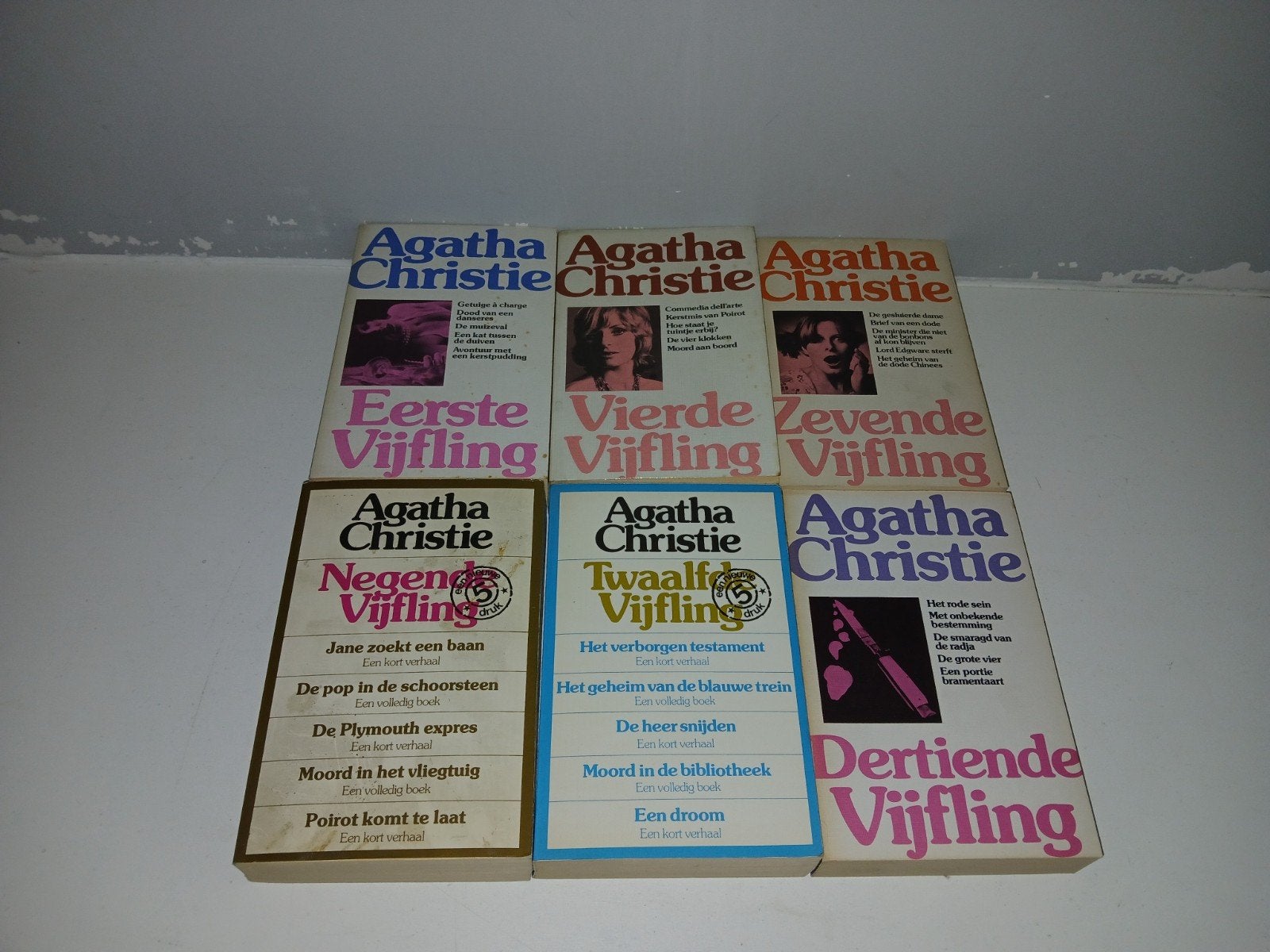 Agatha Christie Vijfling Boekenreeks - 6 delen, Boeken, Ophalen of Verzenden, Gelezen, Agatha Christie