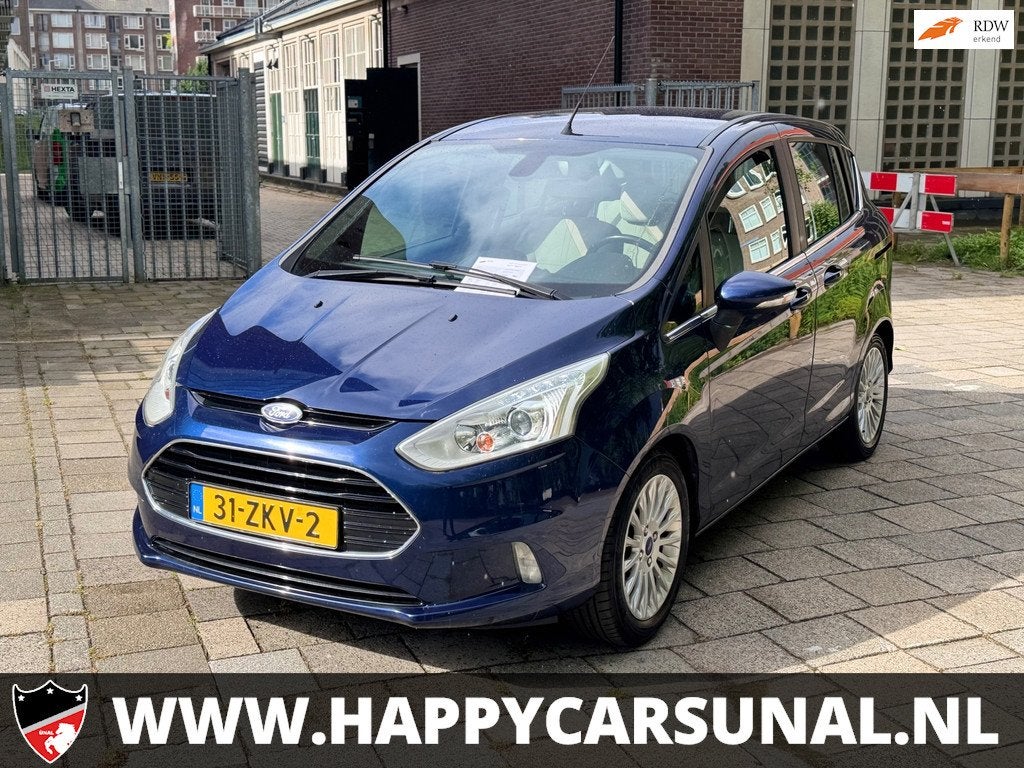 Ford B-Max 1.0 EcoBoost Titanium, AIRCO, NAP, Nieuwe APK, Voorwielaandrijving, Euro 5, Stof, Gebruikt