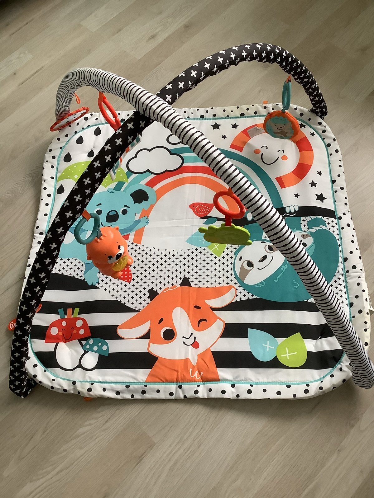 Fisher-Price 3-in-1 Muziek, Licht & Groei Speelkleed, Ophalen, Zo goed als nieuw