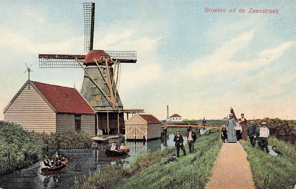 703-499-041 Groeten uit de Zaanstreek, Verzenden, Voor 1920, Noord-Holland