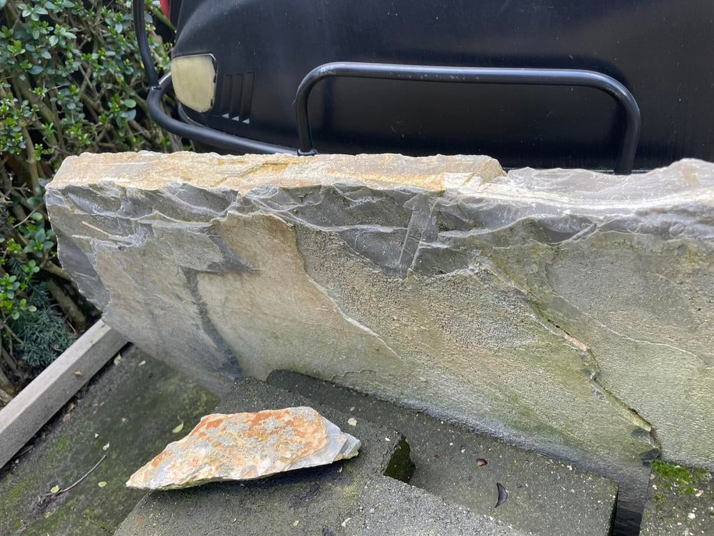 Grote xxl flagstone zandkleur, Tuin en Terras, Grind, Keien en Split, Ophalen of Verzenden, Zo goed als nieuw