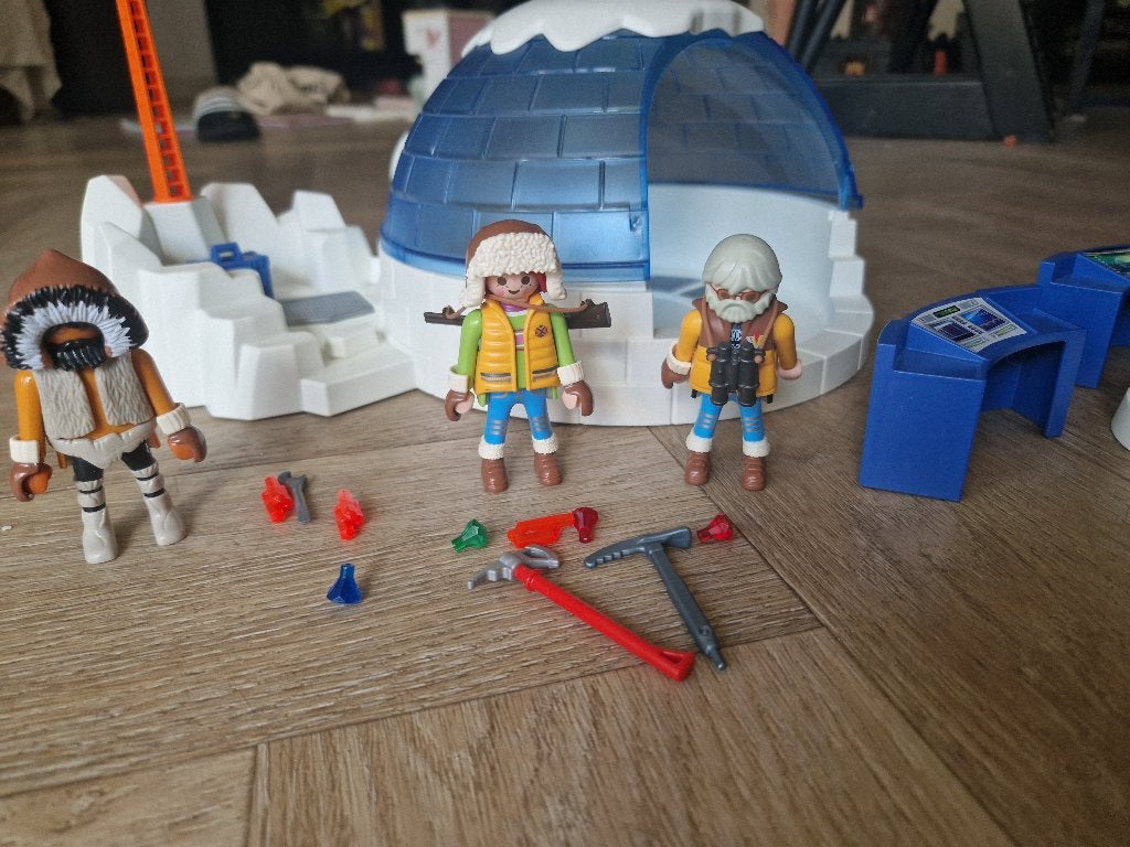 Playmobil arctische poolbasis 9055, Kinderen en Baby's, Ophalen, Complete set, Overige typen, Zo goed als nieuw