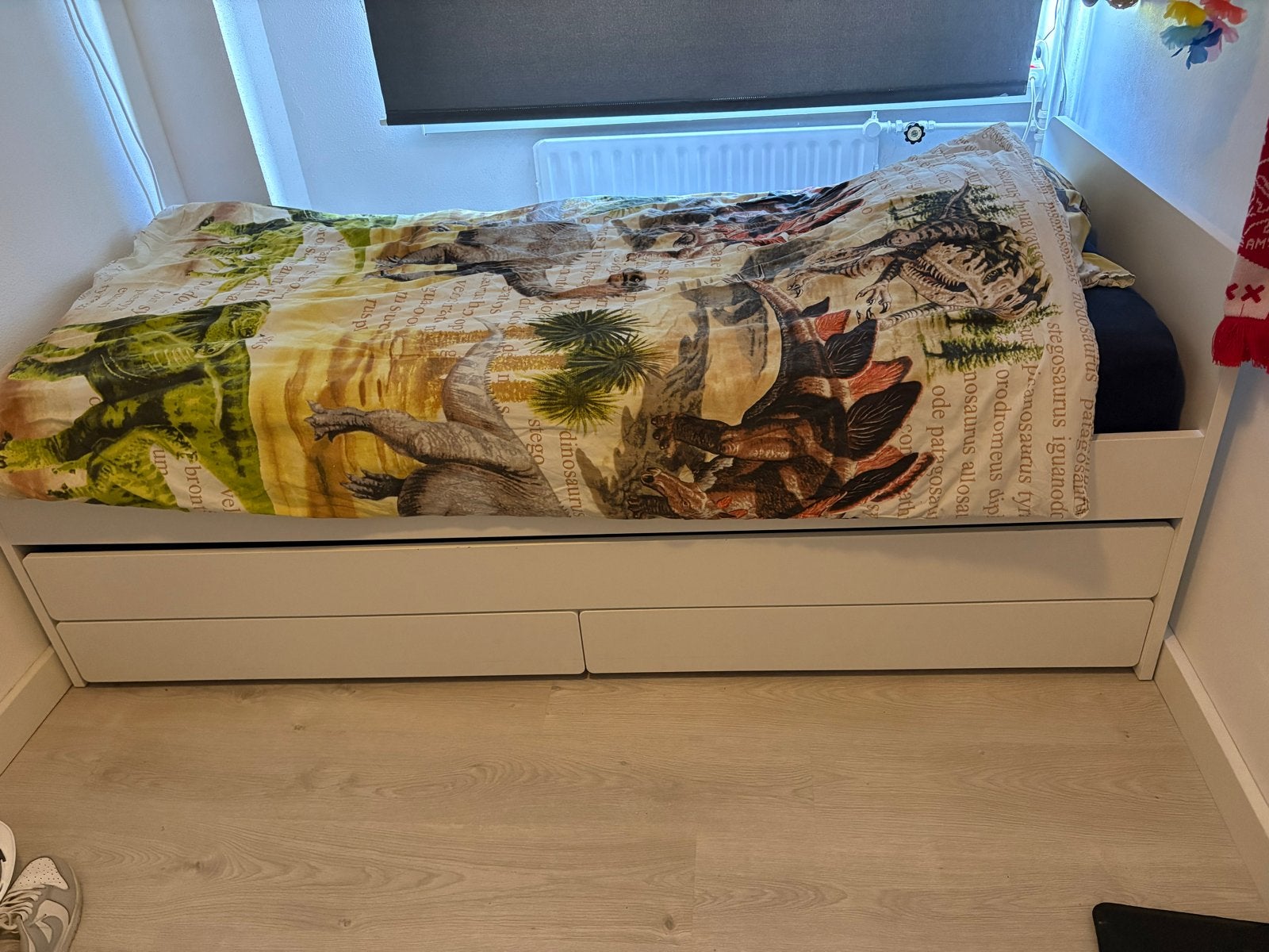 GERESERV.EERD IKEA Släkt bed onderschuifbed en 2 lades - Wit, Huis en Inrichting, Slaapkamer | Bedden, Ophalen, Gebruikt, Eenpersoons