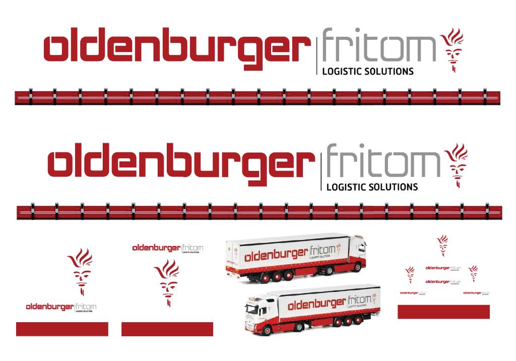 Vrachtauto decal 1:50 Oldenburger Fritom, Verzenden, Nieuw, Bus of Vrachtwagen, Overige merken