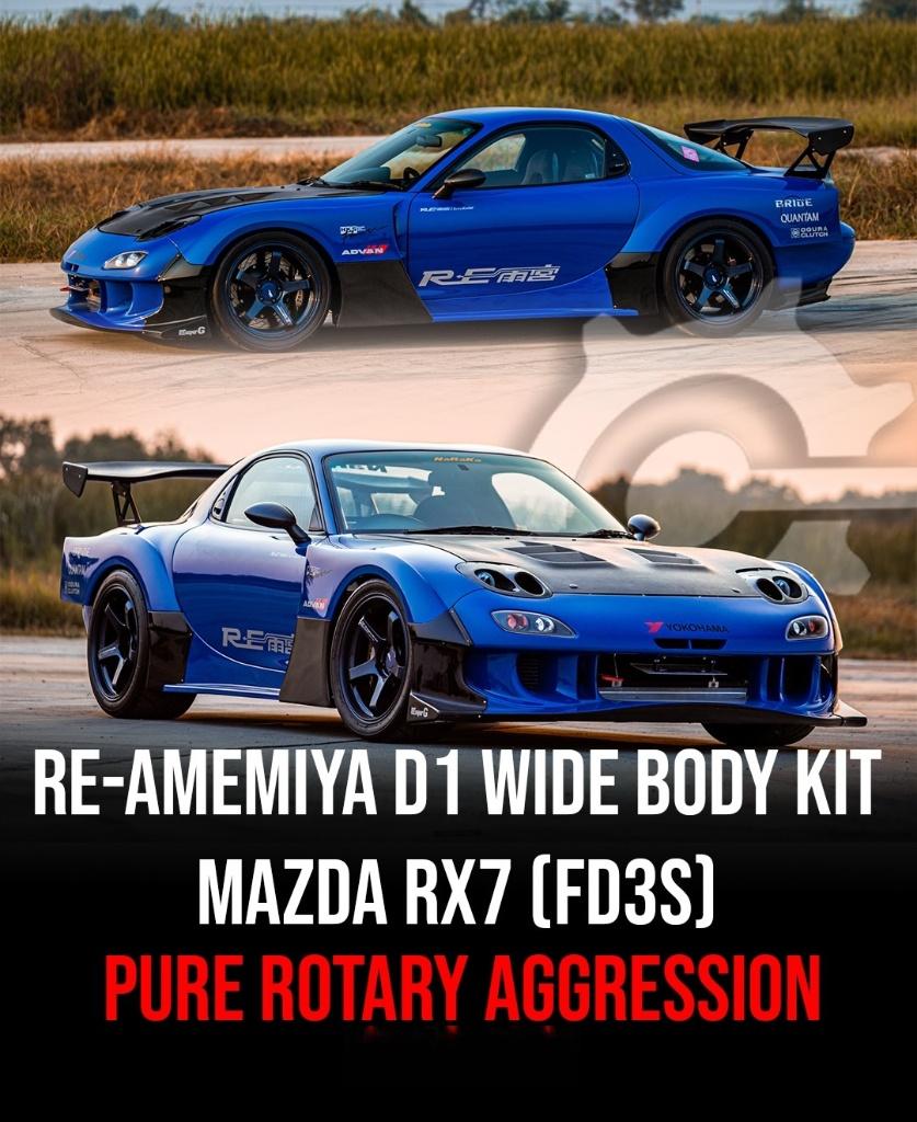 Re-Amemiya D1 Spec wide body kit - Mazda RX7 RX-7 FD3S, Ophalen of Verzenden
