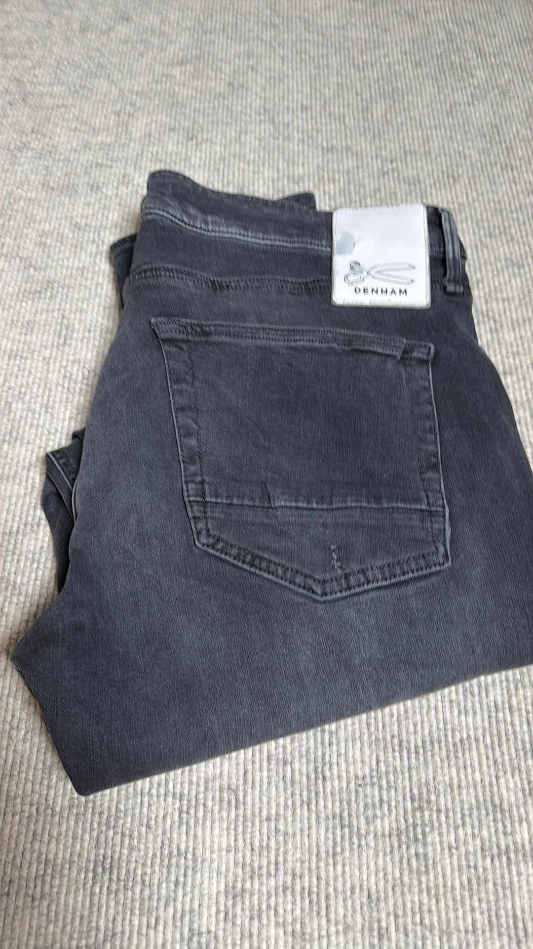 Denham jeans, maat 33/32, Ophalen of Verzenden, Zo goed als nieuw, Zwart, W33 - W34 (confectie 48/50)