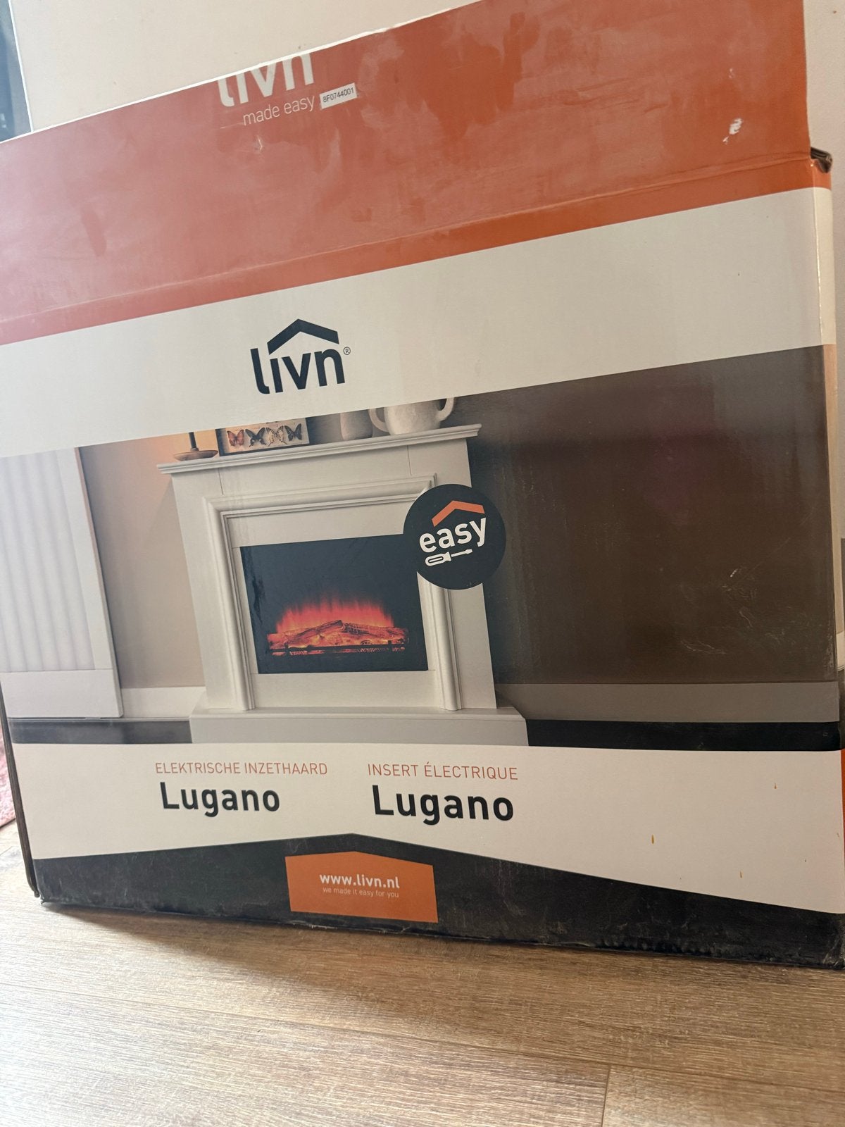 Nieuwe Livn Lugano elektrische inzethaard, Ophalen, Nieuw, Inzethaard, Elektrische haard