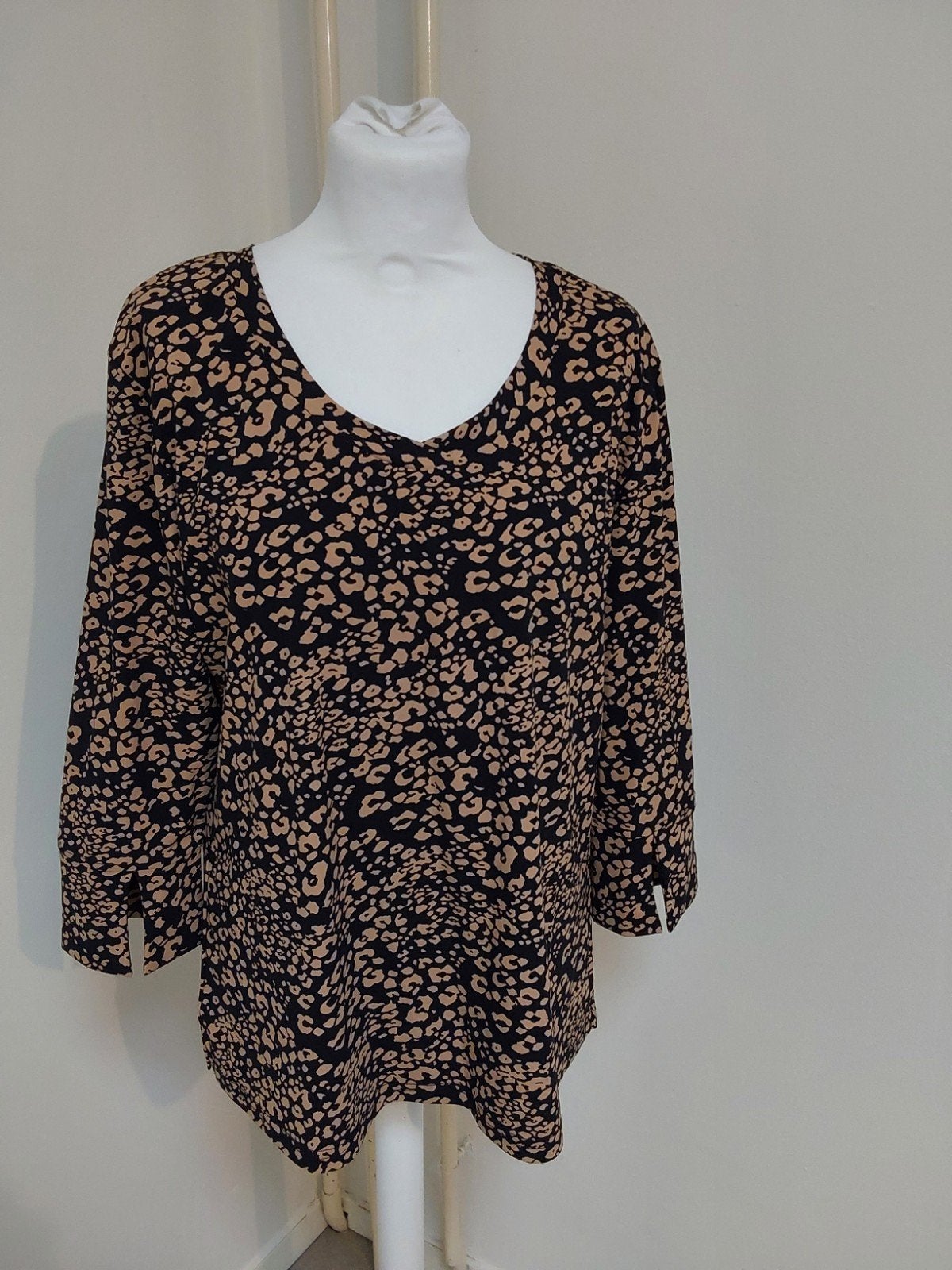 Prachtige top van Mi Piace maat XL, travelstof, Kleding | Dames, Mi Piace, Verzenden, Zo goed als nieuw, Bruin