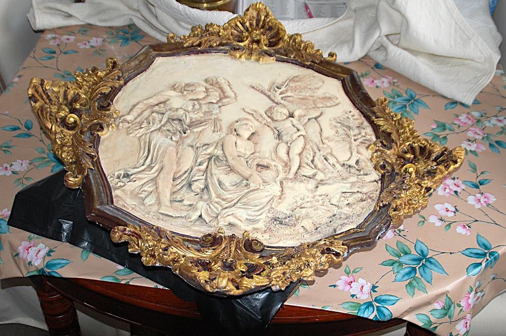 Plafon plaat /wanddecoratie Rococo, Ophalen, Overige materialen