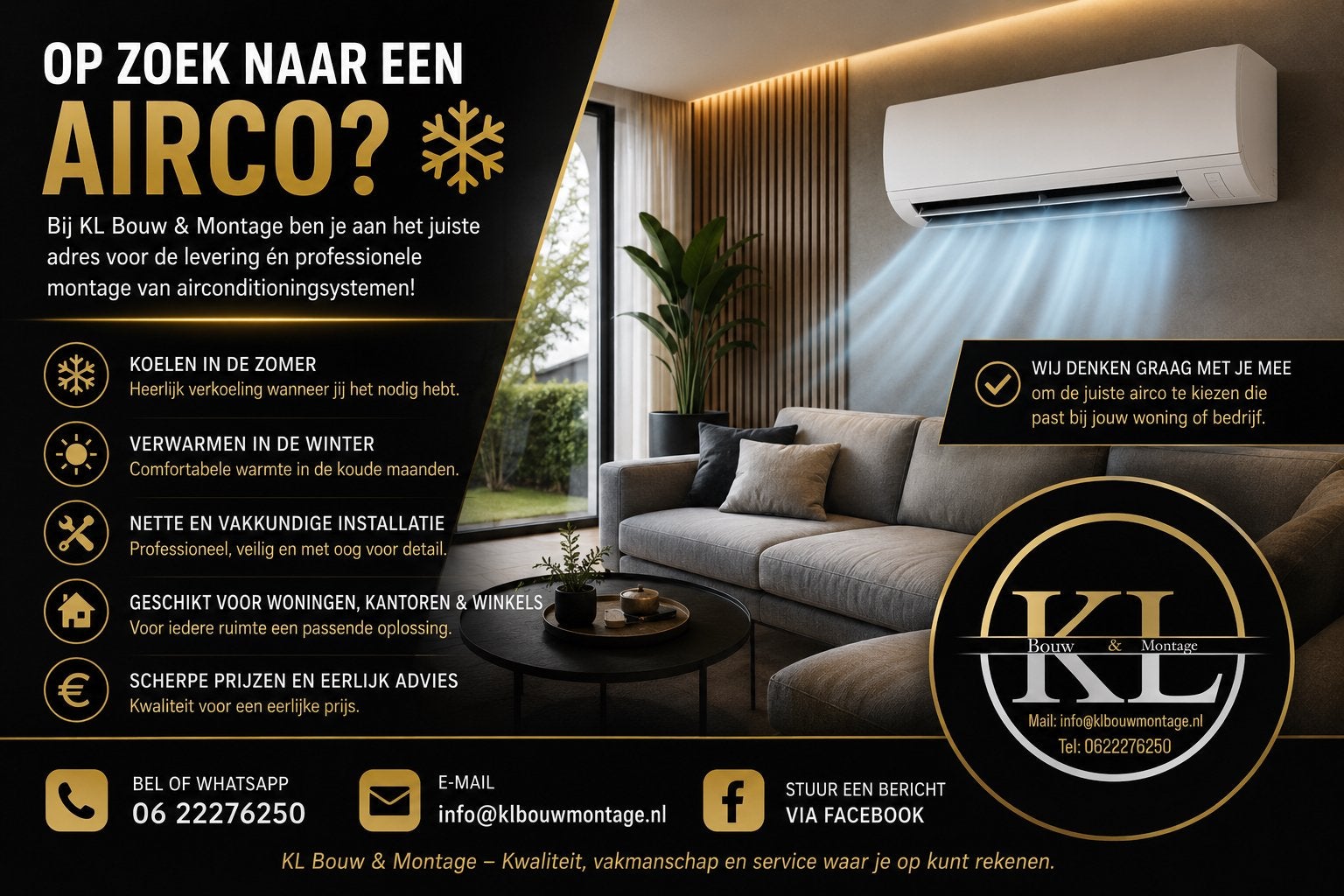 Airco, Witgoed en Apparatuur, Airco's, Nieuw, Wandairco, 100 m³ of groter, 3 snelheden of meer, Verwarmen, Ophalen of Verzenden