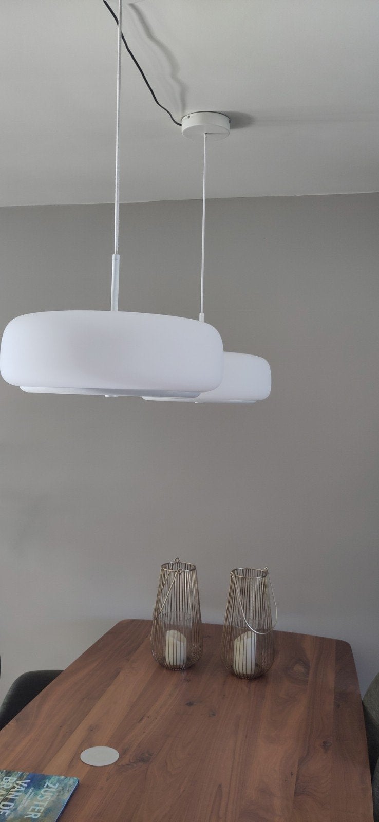 Bolia glazen hanglamp met vaste LED, 42 cm doorsnede, Ophalen, Gebruikt, Glas, Overige fittingen