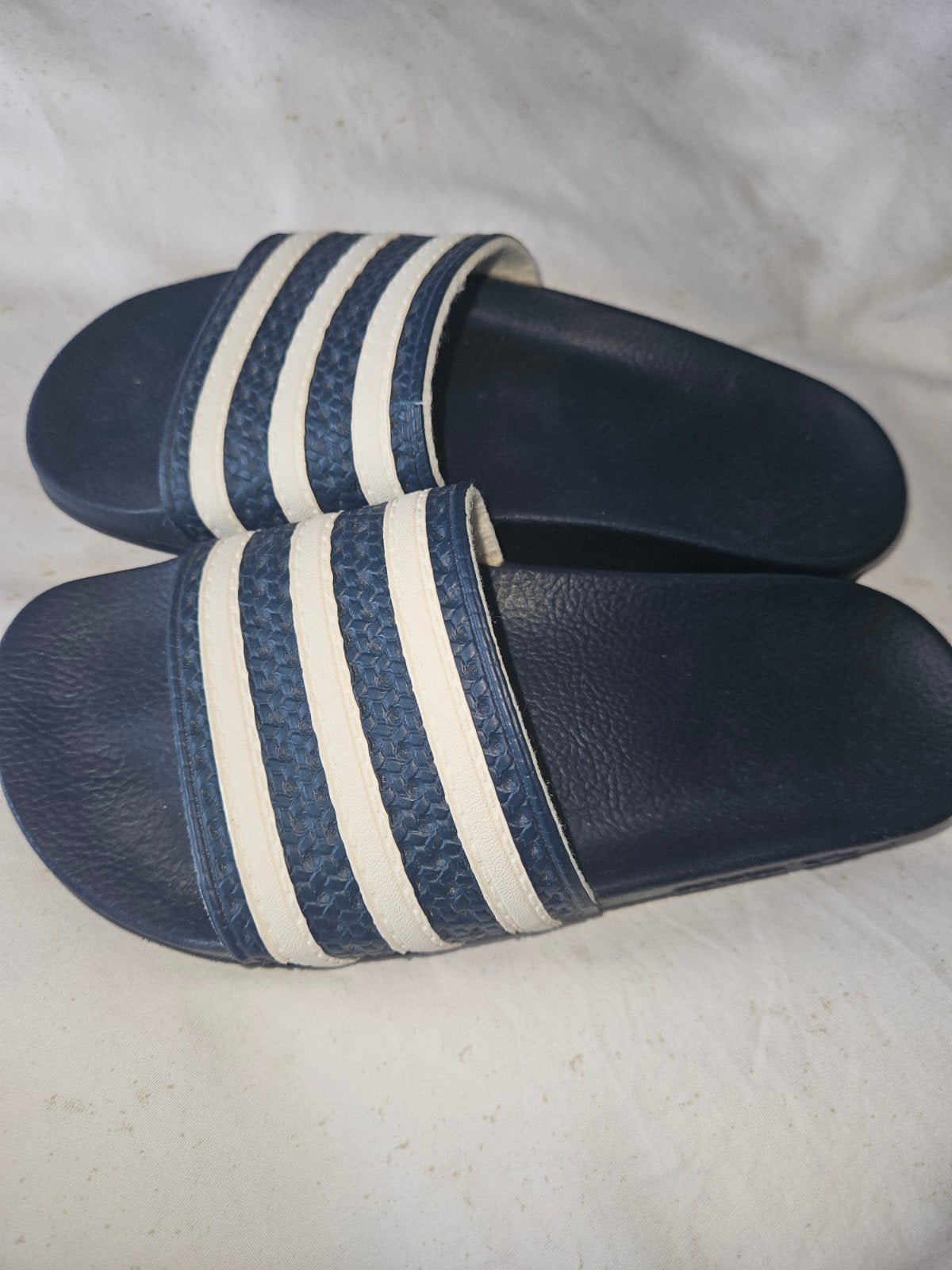 Adidas/Adilettes badslippers maat 38, Slippers, Ophalen of Verzenden, Zo goed als nieuw, Blauw