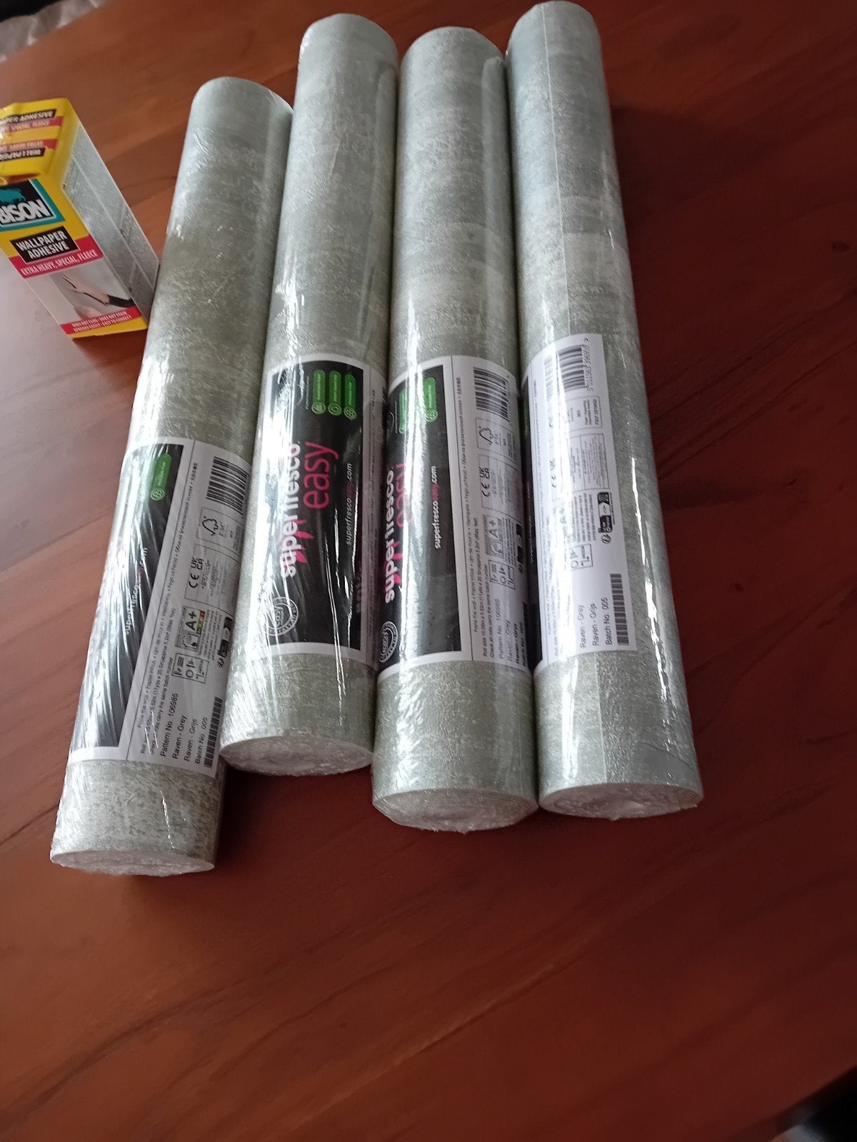 Superfresco Easy Vliesbehang Grijs met structuur (4 rollen), Overige merken, Structuur, Modern, Ophalen of Verzenden