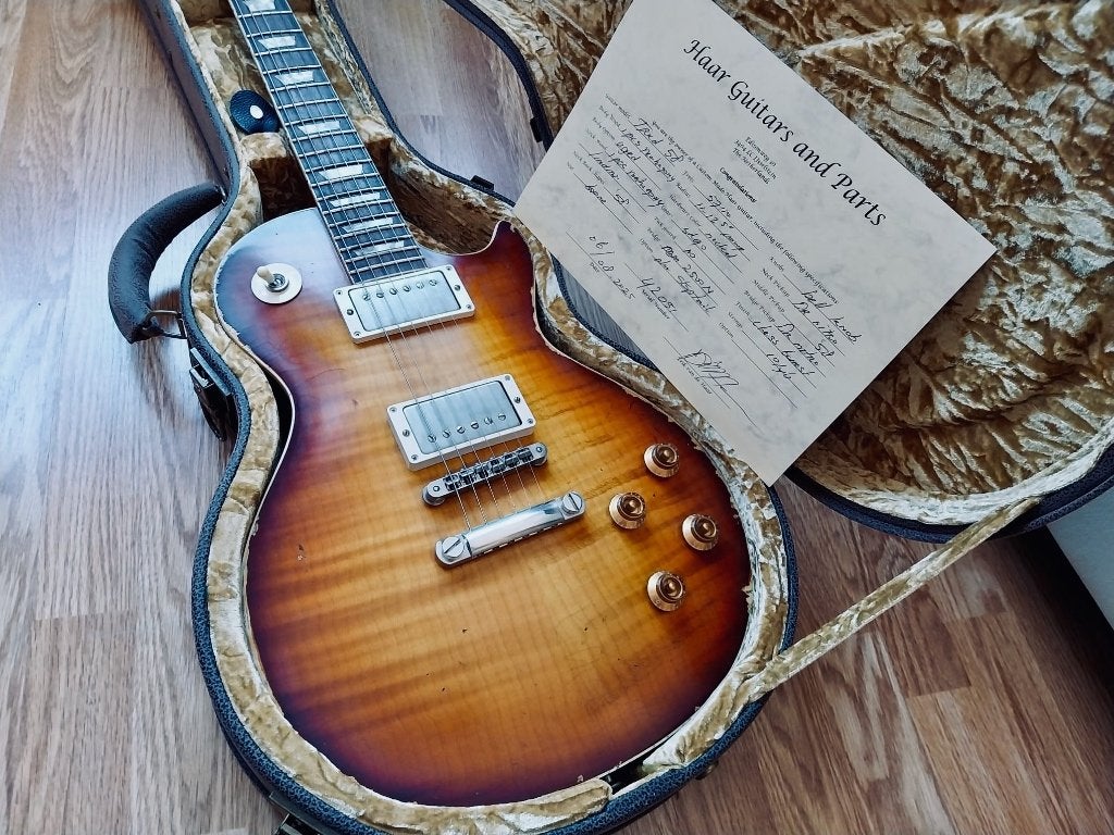 Haar '58 Les paul incl. Case & Certificaat, Muziek en Instrumenten, Ophalen, Nieuw, Solid body, Overige merken