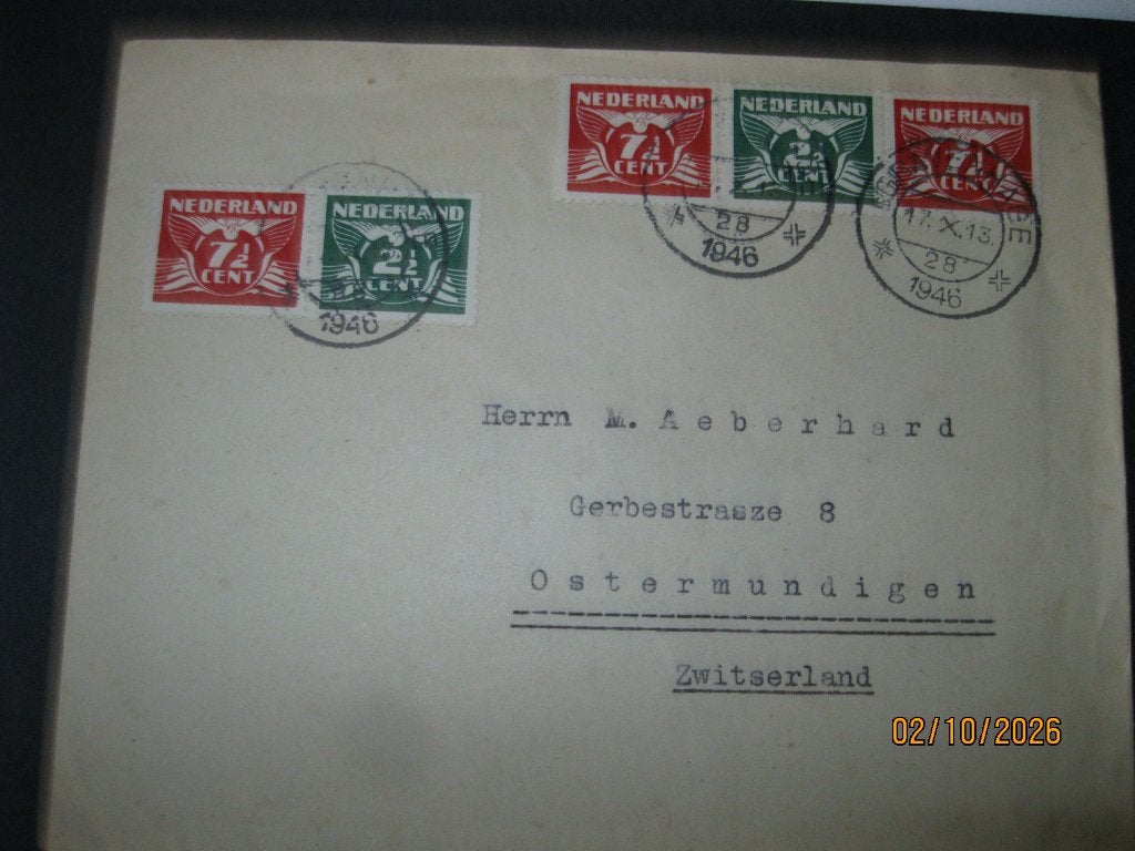 oude brief naar zwitserland, Ophalen of Verzenden, Brief