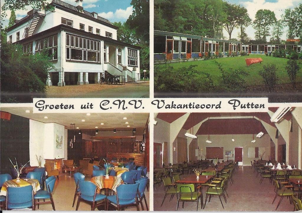 Kr261 gelopen ansichtkaart groeten uit vakantieoord putten, Ophalen of Verzenden, 1980 tot heden, Gelopen, Gelderland