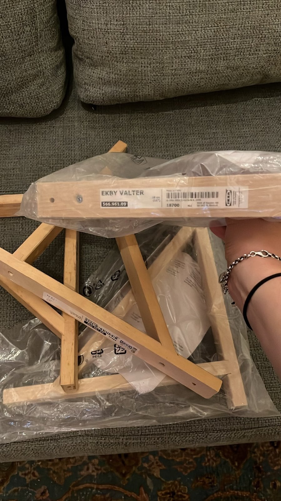 IKEA EKBY VALTER Plankdragers - Nieuw in verpakking, Huis en Inrichting, Ophalen, Nieuw