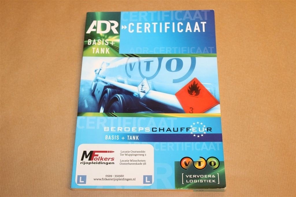 ADR Certificaat Basis + Tank — Theorieboek Vrachtauto, Ophalen of Verzenden, Alpha, Gelezen, MBO