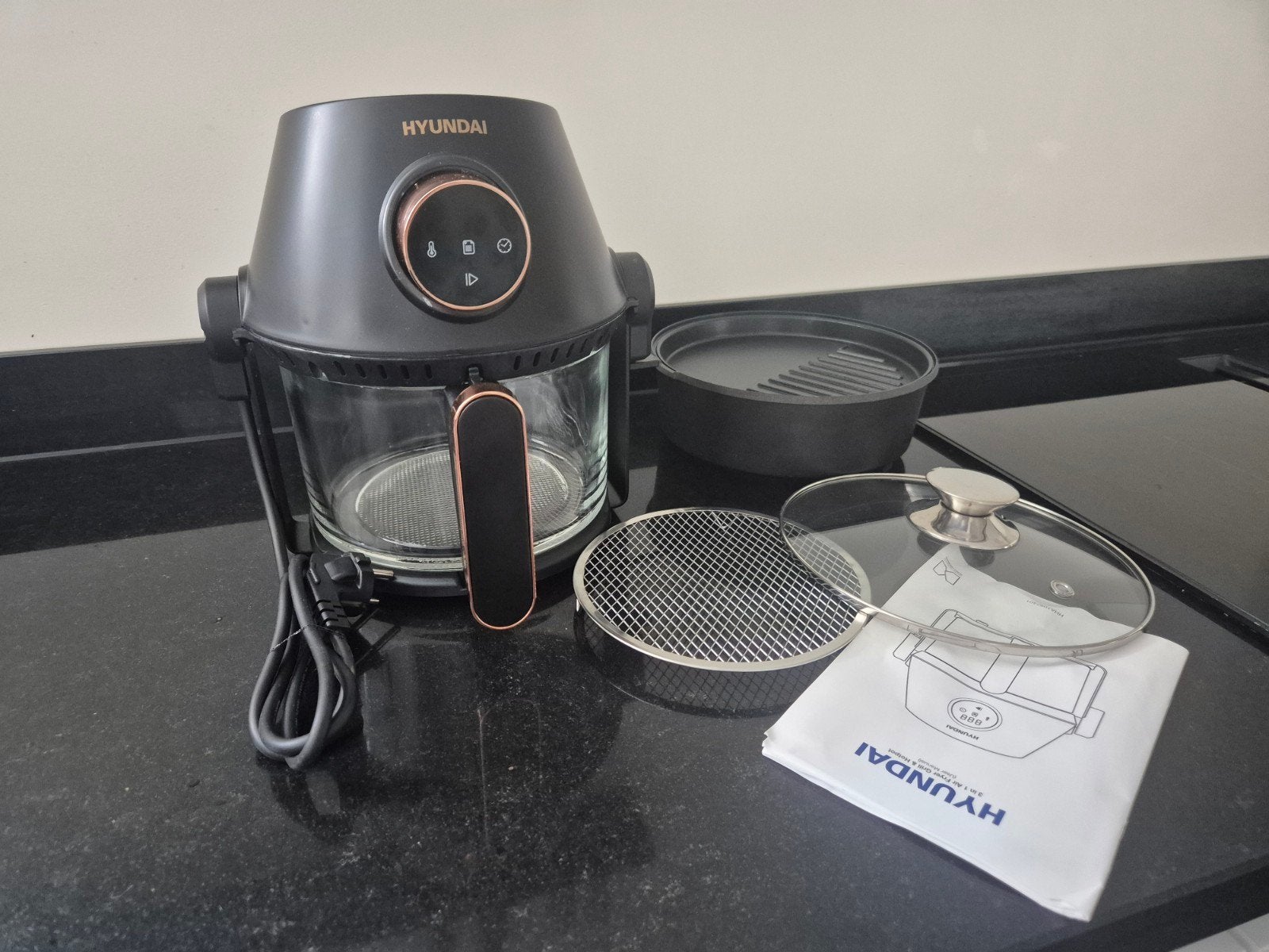 3 in 1 Airfryer, grill en hotpot ideaal op camping, Ophalen, Nieuw, Airfryer