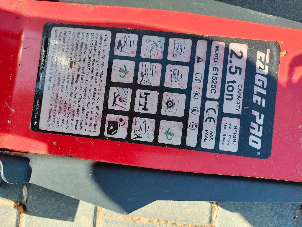 Te koop 2.5 ton autokrik, Ophalen, Zo goed als nieuw, Hydraulisch, Garagekrik