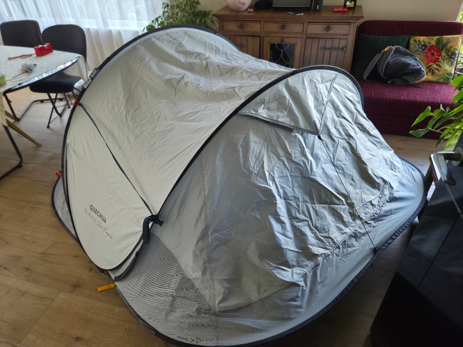 Quechua 2 Seconds 3 F&B tent (zak 2 XL), Ophalen of Verzenden, Gebruikt