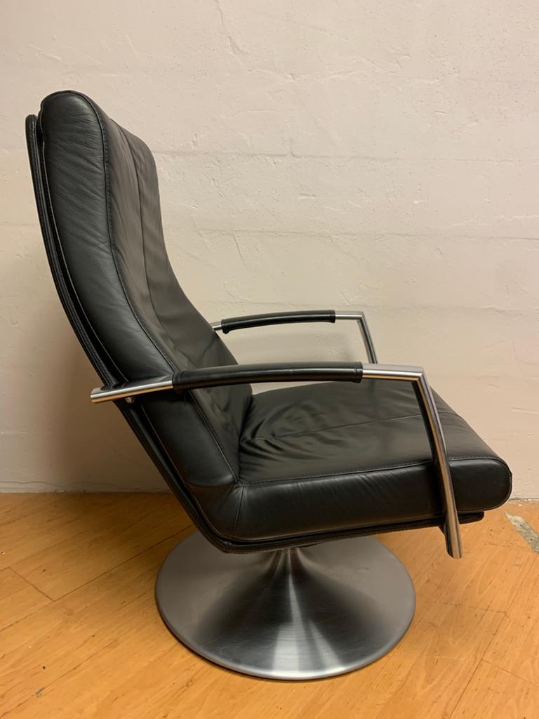 Prachtige relax fauteuil van Topform. Kwaliteits leer., Huis en Inrichting, Ophalen, Zwart, Leer, Zo goed als nieuw