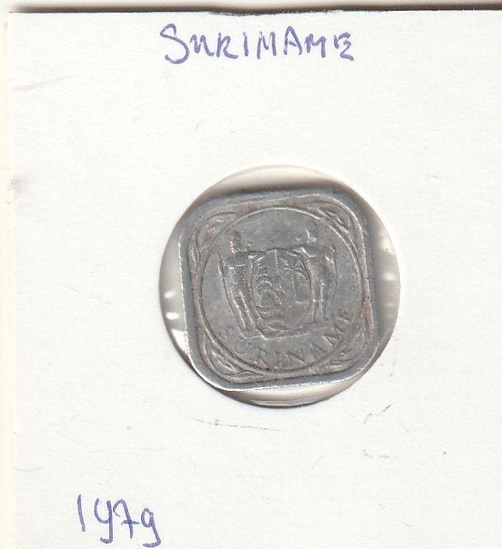 Suriname munten 5 cent 1979, Ophalen of Verzenden, Gebruikt