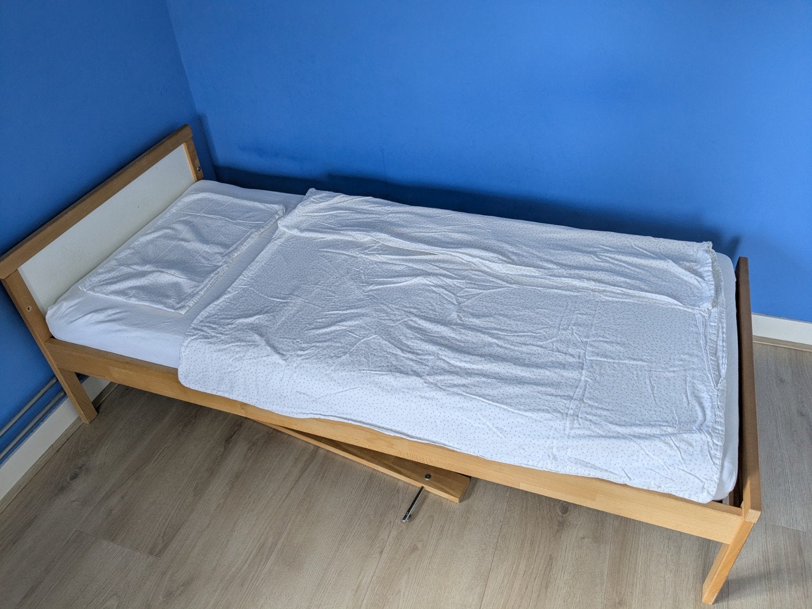 twee keer ledikant dekbedhoes en kussensloop, Ophalen of Verzenden, Wit, Jongetje of Meisje, Dekbedovertrek