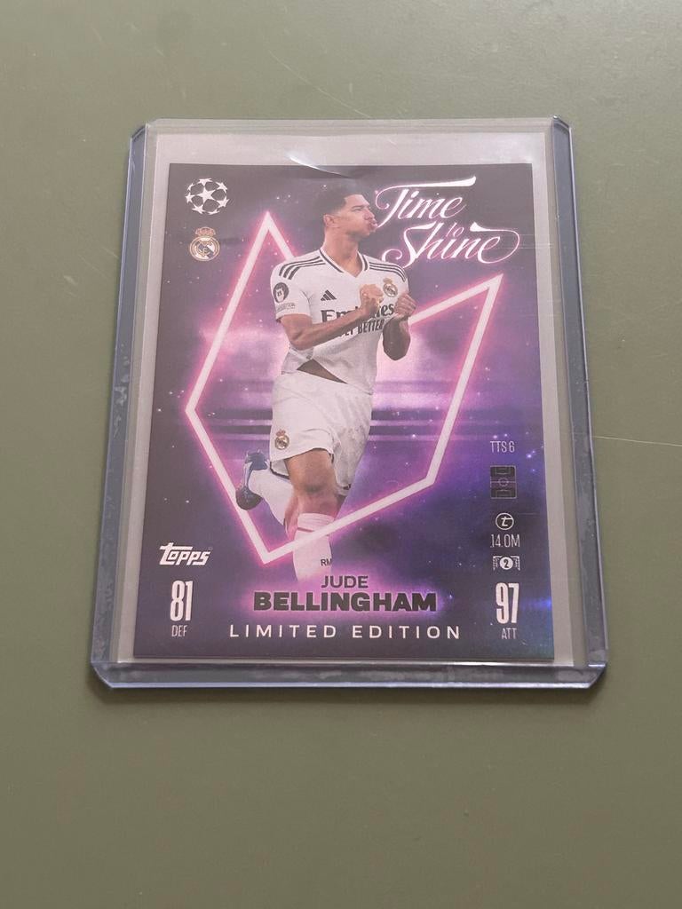 Topps Match Attax Jude Bellingham Limited Edition Kaart, Ophalen of Verzenden, Zo goed als nieuw, Losse kaart