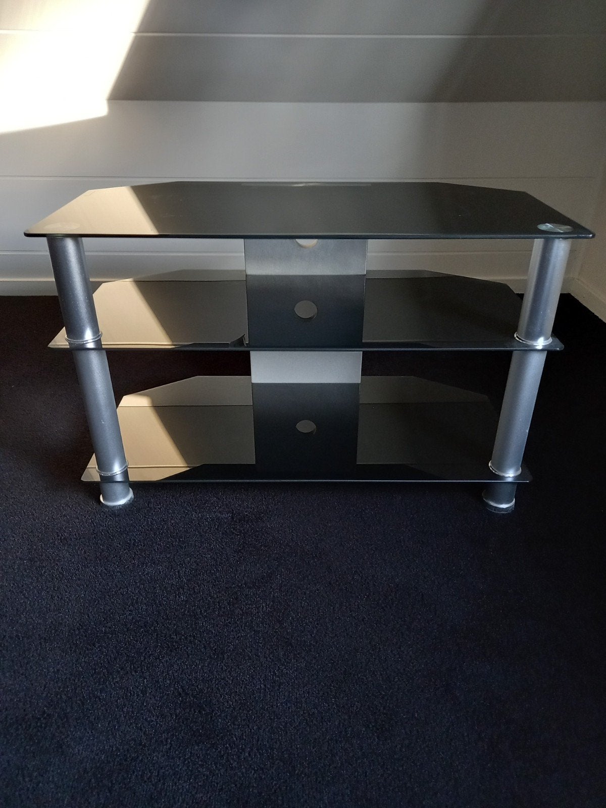 Glazen tv tafel, Ophalen, 25 tot 50 cm, 50 tot 100 cm, Minder dan 100 cm