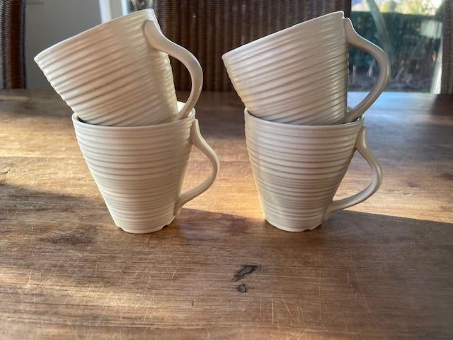 4 Senseo mokjes, Huis en Inrichting, Keuken | Servies, Ophalen of Verzenden, Zo goed als nieuw, Overige stijlen, Kop(pen) en/of Schotel(s)